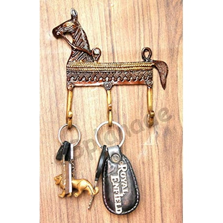 eSplanade Ethnic Horse Shaped Keys Holder | Key Stand | Key Hanger Hook | Wall Key Holder | Key Hanging Hooks | Brass - 4 x 4 Inches - Multicolor
eSplanade Ethnic Horse Shaped Keys Holder | Key Stand | Key Hanger Hook | Wall Key Holder | Key Hanging Hooks | Brass - 4 x 4 Inches - Multicolor