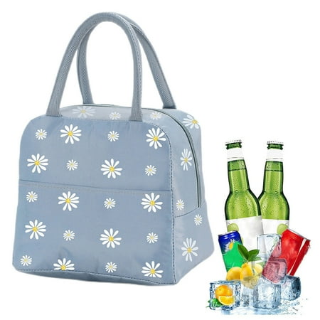 Daisy Flower Insulated Lunch Bags Reusable Lunch Boxes Waterproof Tote Bag Lunch Containers for Work Office Picnic Outdoor-Grey Blue
Daisy Flower Insulated Lunch Bags Reusable Lunch Boxes Waterproof Tote Bag Lunch Containers for Work Office Picnic Outdoor-Grey Blue