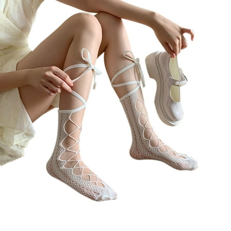 ZUARFY Women Gothic Hollow Out Fishnet Calf Socks Lolita Cross Bandage Mesh Stockings
ZUARFY Women Gothic Hollow Out Fishnet Calf Socks Lolita Cross Bandage Mesh Stockings