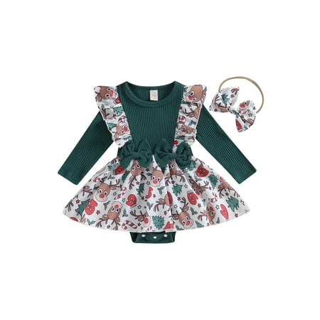 Baby Girls 2Pcs Christmas Outfits 3 6 12 18 Months Infant Clothes Ruffle Long Sleeve Skirt Romper with Headband Set Newborn Clothes
Baby Girls 2Pcs Christmas Outfits 3 6 12 18 Months Infant Clothes Ruffle Long Sleeve Skirt Romper with Headband Set Newborn Clothes