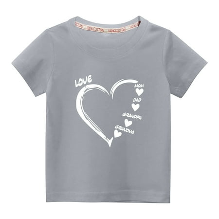 Virmaxy Unisex Kids Family Valentine s Day Basic Tee Toddler Baby Boys Girls Letter Love Graphic T-shirt Spring Summer Short Sleeve Cotton Casual Baggy Tees Gray-B 4T
Virmaxy Unisex Kids Family Valentine s Day Basic Tee Toddler Baby Boys Girls Letter Love Graphic T-shirt Spring Summer Short Sleeve Cotton Casual Baggy Tees Gray-B 4T