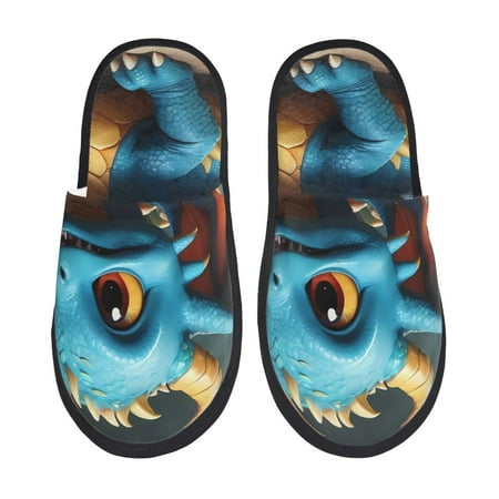 Yiaed Adorable Blue Baby Dragon Print Unisex House Slippers Slip on Warm Shoes Indoor Outdoor with Anti-slip sole-Large
Yiaed Adorable Blue Baby Dragon Print Unisex House Slippers Slip on Warm Shoes Indoor Outdoor with Anti-slip sole-Large