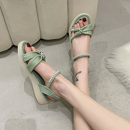 Aayomet Summer Sandals Bow Soled Women s Simple Thin Sandals Summer Thick Strap Buckle Fashion Double Women s Sandals Green 7
Aayomet Summer Sandals Bow Soled Women s Simple Thin Sandals Summer Thick Strap Buckle Fashion Double Women s Sandals Green 7