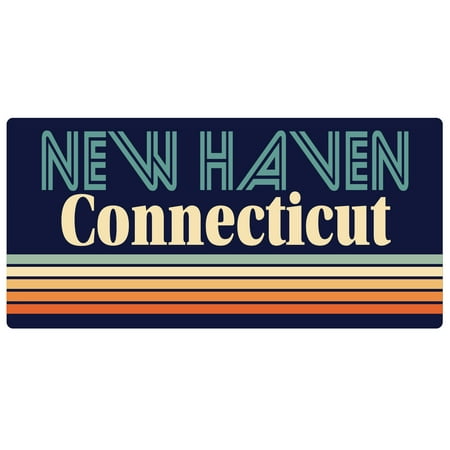 New Haven Connecticut 5 x 2.5-Inch Fridge Magnet Retro Design