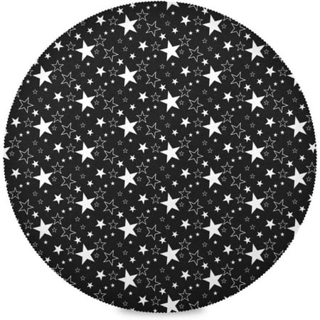 Hyjoy White Stars Round Placemats Set of 1 Table Mats for Kitchen Washable Non-Slip Place Mats Heat Resistant Place Mats for Kitchen Dining Table Decoration
Hyjoy White Stars Round Placemats Set of 1 Table Mats for Kitchen Washable Non-Slip Place Mats Heat Resistant Place Mats for Kitchen Dining Table Decoration