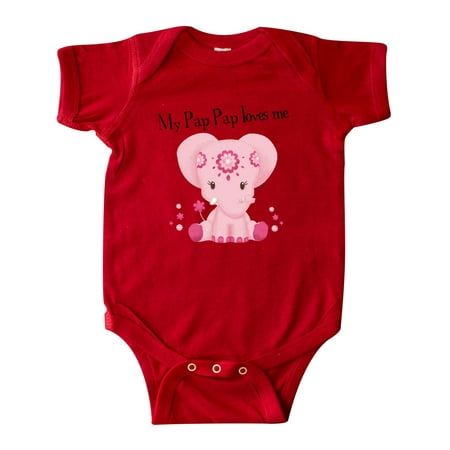 Inktastic Aditi My Pap Pap loves me Gift Baby Boy or Baby Girl Bodysuit