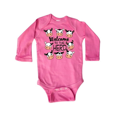 Inktastic Welcome to the Herd with cute Black and White Holstein Cows Gift Baby Boy or Baby Girl Long Sleeve Bodysuit
Inktastic Welcome to the Herd with cute Black and White Holstein Cows Gift Baby Boy or Baby Girl Long Sleeve Bodysuit