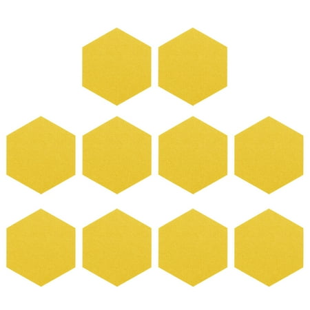 10pcs Felt Acoustic Panels Hexagon Sound Panels For Recording Studio Memo Board