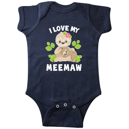 Inktastic Cute Sloth I Love My Meemaw with Green Leaves Gift Baby Boy or Baby Girl Bodysuit
Inktastic Cute Sloth I Love My Meemaw with Green Leaves Gift Baby Boy or Baby Girl Bodysuit