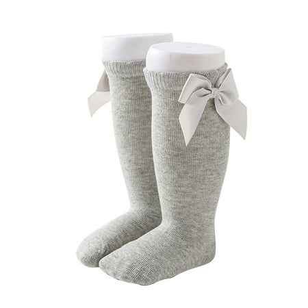 LisenraIn Infant Baby Girls Bowknot Stockings Leggings Warmer Knee High Socks