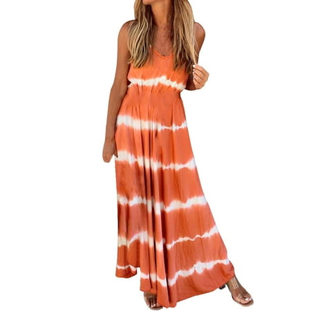 jsaierl Women s Plus Size Camisole Sleeveless Gradual Print Long Dresses for women 2023
jsaierl Women s Plus Size Camisole Sleeveless Gradual Print Long Dresses for women 2023