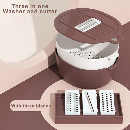 Draining Bowl Qwtwty Multifunctional Drains Basket Grater Household No-hand-injury Vegetable Cutter Double-layer Drains Basket Two-color Fruit And Vegetable Storage Basket On Clearance
Draining Bowl Qwtwty Multifunctional Drains Basket Grater Household No-hand-injury Vegetable Cutter Double-layer Drains Basket Two-color Fruit And Vegetable Storage Basket On Clearance