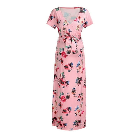 Niuer Casual Long Maxi Dress for Women Maternity Pregnancy Summer Beach Nursing Wrap V Neck Sundress Short Sleeve Formal Dress
Niuer Casual Long Maxi Dress for Women Maternity Pregnancy Summer Beach Nursing Wrap V Neck Sundress Short Sleeve Formal Dress