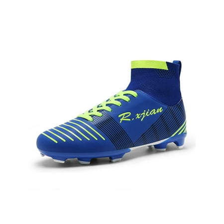 Tenmix Adults Football Shoes Training Boots Firm Ground Soccer Cleats Lace Up Athletic Shoe Women Men Breathable Lightweight Blue 6
Tenmix Adults Football Shoes Training Boots Firm Ground Soccer Cleats Lace Up Athletic Shoe Women Men Breathable Lightweight Blue 6