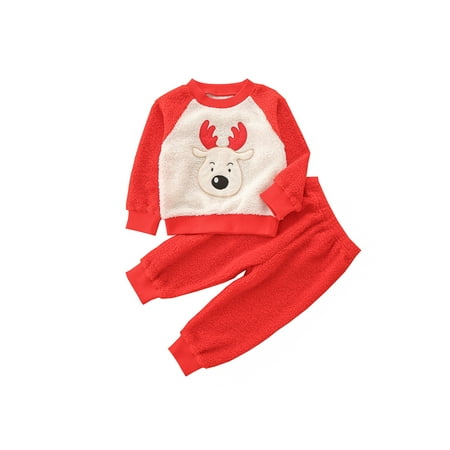 Bowanadacles Girls Boys Suit Set Cartoon Elk Print O-Neck Long Sleeve Pullover and Long Pants
Bowanadacles Girls Boys Suit Set Cartoon Elk Print O-Neck Long Sleeve Pullover and Long Pants