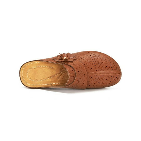 Ritualay Ladies Lightweight Slip On Slides Non-slip Comfortable Backless Wedge Shoes Holiday Closed Toe Summer Sandals
Ritualay Ladies Lightweight Slip On Slides Non-slip Comfortable Backless Wedge Shoes Holiday Closed Toe Summer Sandals