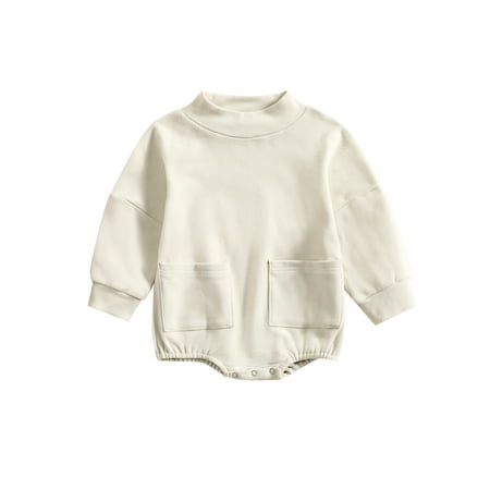 Lieserram Baby Boys Girls Fall Spring Romper 3 6 9 12 18 24 Months Bodysuit Long Sleeve Solid Fall Bodysuit with Pockets
Lieserram Baby Boys Girls Fall Spring Romper 3 6 9 12 18 24 Months Bodysuit Long Sleeve Solid Fall Bodysuit with Pockets