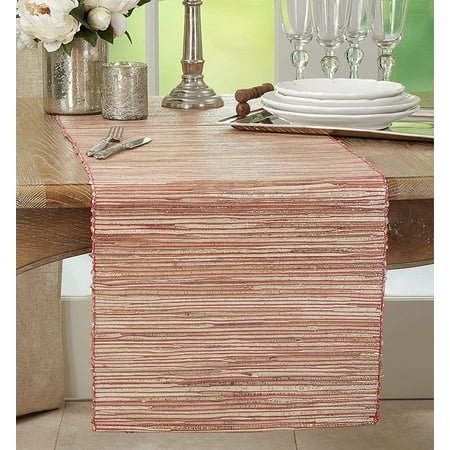 Fennco Styles Shimmering Woven Nubby Texture Water Hyacinth Table Runner (Rust 14 x54 )
Fennco Styles Shimmering Woven Nubby Texture Water Hyacinth Table Runner (Rust 14 x54 )