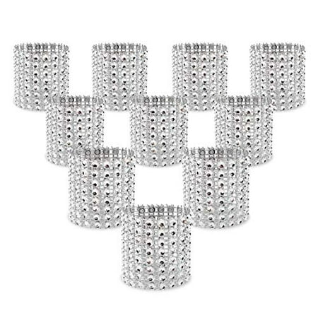 KPOSIYA Napkin Rings Pack of 120 Rhinestone Napkin Rings Diamond Adornment for Place Settings Wedding Receptions Dinner or Holiday Parties Family Gatherings (120 Silver)
KPOSIYA Napkin Rings Pack of 120 Rhinestone Napkin Rings Diamond Adornment for Place Settings Wedding Receptions Dinner or Holiday Parties Family Gatherings (120 Silver)