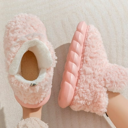 Fuzzy House Slippers for Women Cute Fluffy Soft Memory Foam Indoor Shoes Winter Platform EVA Non-slip Men Slippers Pink-38-39
Fuzzy House Slippers for Women Cute Fluffy Soft Memory Foam Indoor Shoes Winter Platform EVA Non-slip Men Slippers Pink-38-39
