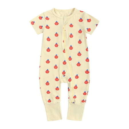 Mikilon Toddler Baby Boys Girls Cute Cartoon Animal Pattern Short Sleeve Double Zipper Romper Jumpsuit Jumpsuit for Baby Girls 3-6 Months Yellow on Sale
Mikilon Toddler Baby Boys Girls Cute Cartoon Animal Pattern Short Sleeve Double Zipper Romper Jumpsuit Jumpsuit for Baby Girls 3-6 Months Yellow on Sale