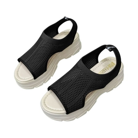 Cathalem Women Fish Mouth Sandals Wedge Platform Platform Sandals Boho Sandals Summer Fashion Beach Sandals Platform Sandals Black 38
Cathalem Women Fish Mouth Sandals Wedge Platform Platform Sandals Boho Sandals Summer Fashion Beach Sandals Platform Sandals Black 38
