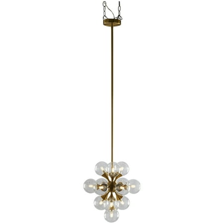 DecMode 15 x 54 Gold Metal Geometric Small Bubble Style Chandelier with Glass Orbs 1-Piece
DecMode 15 x 54 Gold Metal Geometric Small Bubble Style Chandelier with Glass Orbs 1-Piece