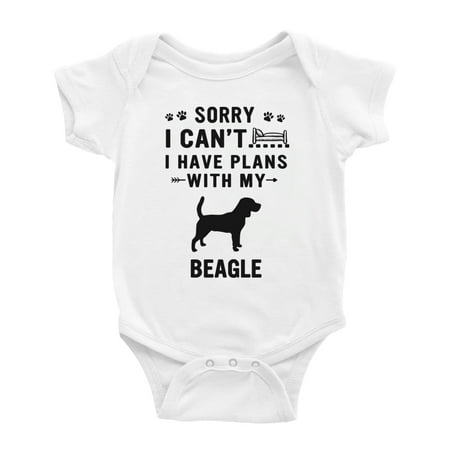 Sorry I Can t I Have Plans With My Beagle Love Pet Dog Funny Infant Baby Bodysuit (White 6-12 Months)
Sorry I Can t I Have Plans With My Beagle Love Pet Dog Funny Infant Baby Bodysuit (White 6-12 Months)