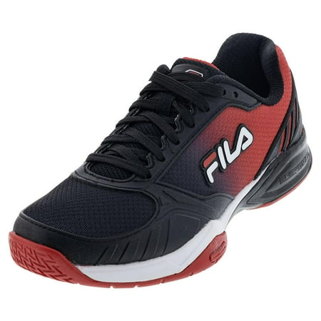 Fila Men`s Volley Zone Pickleball Shoes Black and White ( 8.5 )