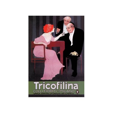 Advertisement For Tricofillina Headache Medicine Print (Unframed Paper Print 20x30)