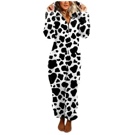 WANYNG Women Long Sleeve Hooded Jumpsuit Pajamas Casual Winter Warm Rompe Sleepwear White
WANYNG Women Long Sleeve Hooded Jumpsuit Pajamas Casual Winter Warm Rompe Sleepwear White