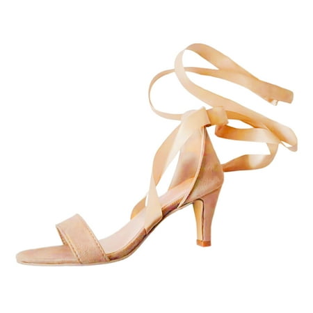 Women S Sandals Summer Fashion Solid Colour Ribbon Straps Elegant Thick With Large Size High Sandals
Women S Sandals Summer Fashion Solid Colour Ribbon Straps Elegant Thick With Large Size High Sandals