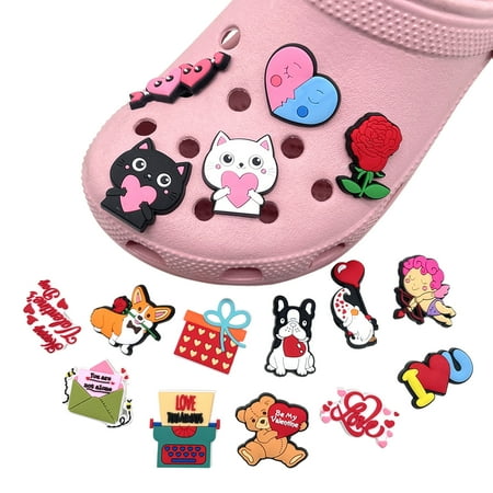 BESTHUA 16Pcs Shoe Charms for Teens - Valentines Shoe Decoration Charms Shoe Accessories for Clog Sandals Shoes Party Decoration and Gift for Kids 
BESTHUA 16Pcs Shoe Charms for Teens - Valentines Shoe Decoration Charms Shoe Accessories for Clog Sandals Shoes Party Decoration and Gift for Kids
