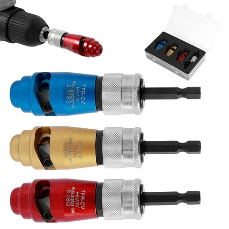 Grusce Wire Stripping and Twisting Tool Set Adjustable Cable Peeler Tool Aluminum Alloy Wire Twisting Connector 2.5/4/6 Square Hand Electric Drill Driven Scrap Electric Wire Peeler for Wire
Grusce Wire Stripping and Twisting Tool Set Adjustable Cable Peeler Tool Aluminum Alloy Wire Twisting Connector 2.5/4/6 Square Hand Electric Drill Driven Scrap Electric Wire Peeler for Wire