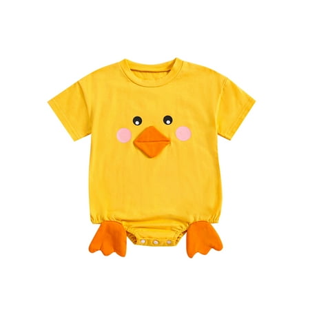 Co.MMehjri Newborn Baby Summer Romper Cute Cartoon Chick Short Sleeve Jumpsuit for Toddler Boy Girls Cute Clothes
Co.MMehjri Newborn Baby Summer Romper Cute Cartoon Chick Short Sleeve Jumpsuit for Toddler Boy Girls Cute Clothes