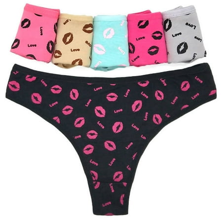 YUUZONE Lady Low Waist G-Strings Women Lip Print Underwear 6x Breathable Cotton Panties
YUUZONE Lady Low Waist G-Strings Women Lip Print Underwear 6x Breathable Cotton Panties