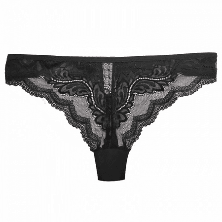 JUSTUP 3 Pack G-String Thongs for Women Lace Panties Stretch T-back Tangas Low Rise Hipster Underwear Sexy Black M
JUSTUP 3 Pack G-String Thongs for Women Lace Panties Stretch T-back Tangas Low Rise Hipster Underwear Sexy Black M