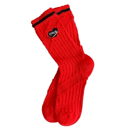 Heiheiup Women Autumn And Winter Red Color Matching Thickened Warm Mid Tube Socks Women Thick Socks Men s Socks Size 10-13
Heiheiup Women Autumn And Winter Red Color Matching Thickened Warm Mid Tube Socks Women Thick Socks Men s Socks Size 10-13