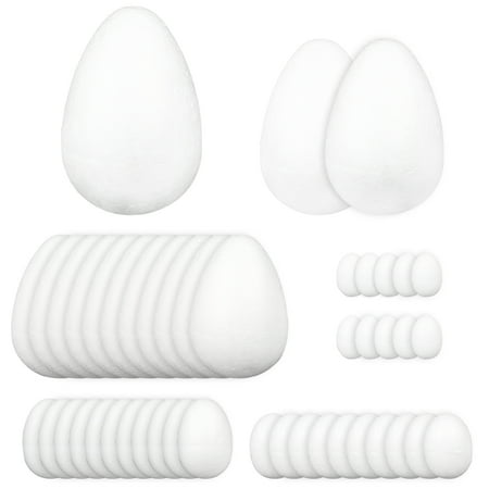 43pcs DIY Egg Shape Foams Models DIY Painting Models Egg Shape Foams Model