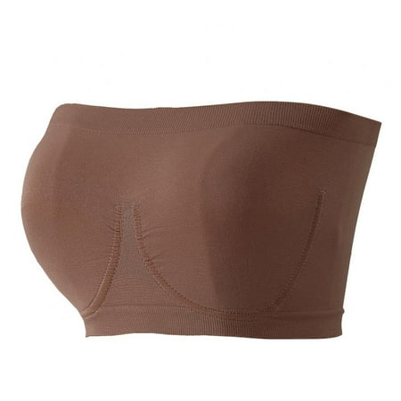 Miyanuby Women s Seamless Bandeau Bra Strapless Comfort Wireless Bra Bandeau Bralette Tube Top Non-Padded Khaki 34/75CD 36/80AB
Miyanuby Women s Seamless Bandeau Bra Strapless Comfort Wireless Bra Bandeau Bralette Tube Top Non-Padded Khaki 34/75CD 36/80AB