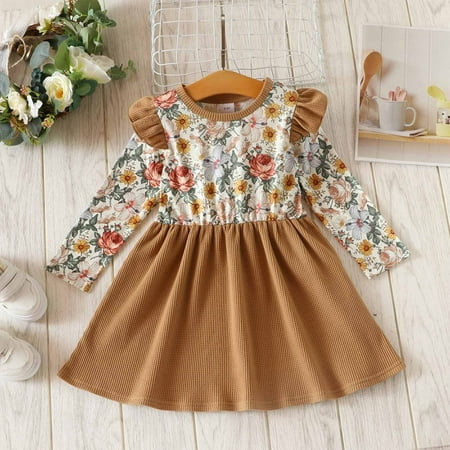 QISIWOLE Infant Baby Girl Dress Fall Winter Outfits Long Sleeve Flower Girls Dress Baby Girl Clothes clearance under 10
QISIWOLE Infant Baby Girl Dress Fall Winter Outfits Long Sleeve Flower Girls Dress Baby Girl Clothes clearance under 10