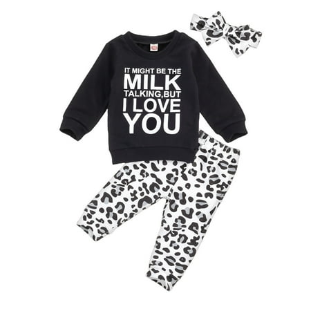 Emmababy Baby Girl Fall Winter Letters Print Top Leopard Pants Headband Sets
Emmababy Baby Girl Fall Winter Letters Print Top Leopard Pants Headband Sets