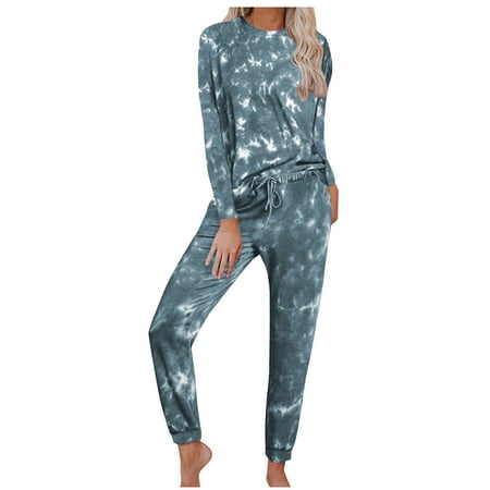 Women’s Tie Dye Printed Pajamas Set Long/Short Sleeve Tops with Long Pants Lounge Set Casual Two-Piece Sleepwear
Women’s Tie Dye Printed Pajamas Set Long/Short Sleeve Tops with Long Pants Lounge Set Casual Two-Piece Sleepwear