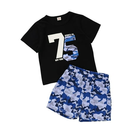 4T Baby Boys Clothes Short Sleeve Letter Print T-shirt Top +Shorts 2Pcs Outfits Set 4-5T Black
4T Baby Boys Clothes Short Sleeve Letter Print T-shirt Top +Shorts 2Pcs Outfits Set 4-5T Black