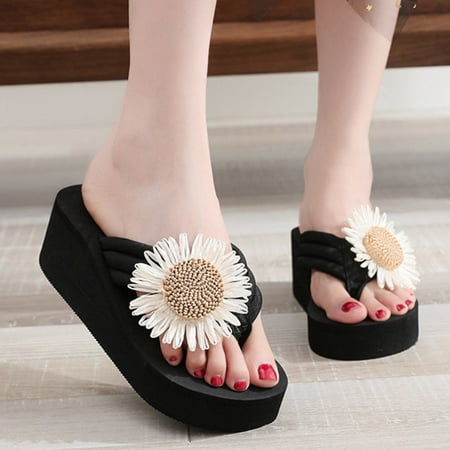 Cathalem Womens Slippers with Arch Support Fashion Spring And Summer Women Slippers Thick Bottom Wedge Heel Solid Color Flowers Shoes Black 8.5
Cathalem Womens Slippers with Arch Support Fashion Spring And Summer Women Slippers Thick Bottom Wedge Heel Solid Color Flowers Shoes Black 8.5