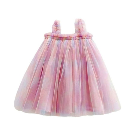 Girls Dress Kids Children s Sleeveless Mesh Rainbow Mesh Flying Sleeve Summer Dress 2-3 Years
Girls Dress Kids Children s Sleeveless Mesh Rainbow Mesh Flying Sleeve Summer Dress 2-3 Years