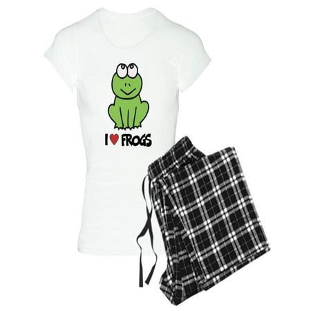 CafePress - I Love Frogs - Women s Light Pajamas