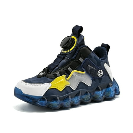 Boys Casual Basketball Shoes With Rotating Button Non-slip Shock Absorption Stitching Running Shoes For Outdoor Sports
Boys Casual Basketball Shoes With Rotating Button Non-slip Shock Absorption Stitching Running Shoes For Outdoor Sports