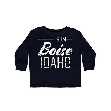 Inktastic From Boise Idaho in White Distressed Text Gift Toddler Boy or Toddler Girl Long Sleeve T-Shirt
Inktastic From Boise Idaho in White Distressed Text Gift Toddler Boy or Toddler Girl Long Sleeve T-Shirt