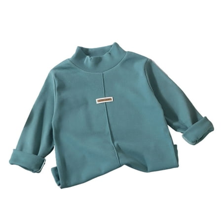 Toddler Kids Velvet Tops High Neck Sweatshirt Cotton Soft Pullover Lightweight Basic Sweaters for Boys Girls (80/6 Months Blue)
Toddler Kids Velvet Tops High Neck Sweatshirt Cotton Soft Pullover Lightweight Basic Sweaters for Boys Girls (80/6 Months Blue)